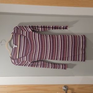 Small striped sweater dress